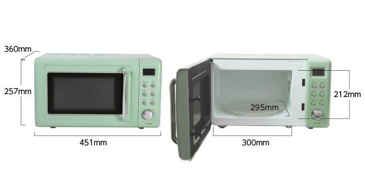 単機能レトロ調電子レンジ 20L(DRW-20HF)｜A-Stage inc.