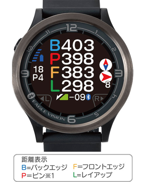 朝日ゴルフ イーグルビジョン エース プロ EV-337 腕時計型 GPSナビの