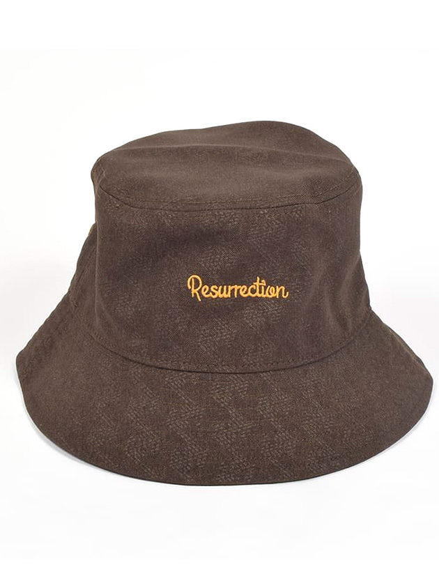 レザレクション サイズ調整可能エンボスバケットハット BD34HAT04