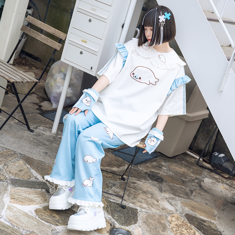 まめゴマ フリルつけ襟 *JAPAN SALE ONLY – ACDC RAG