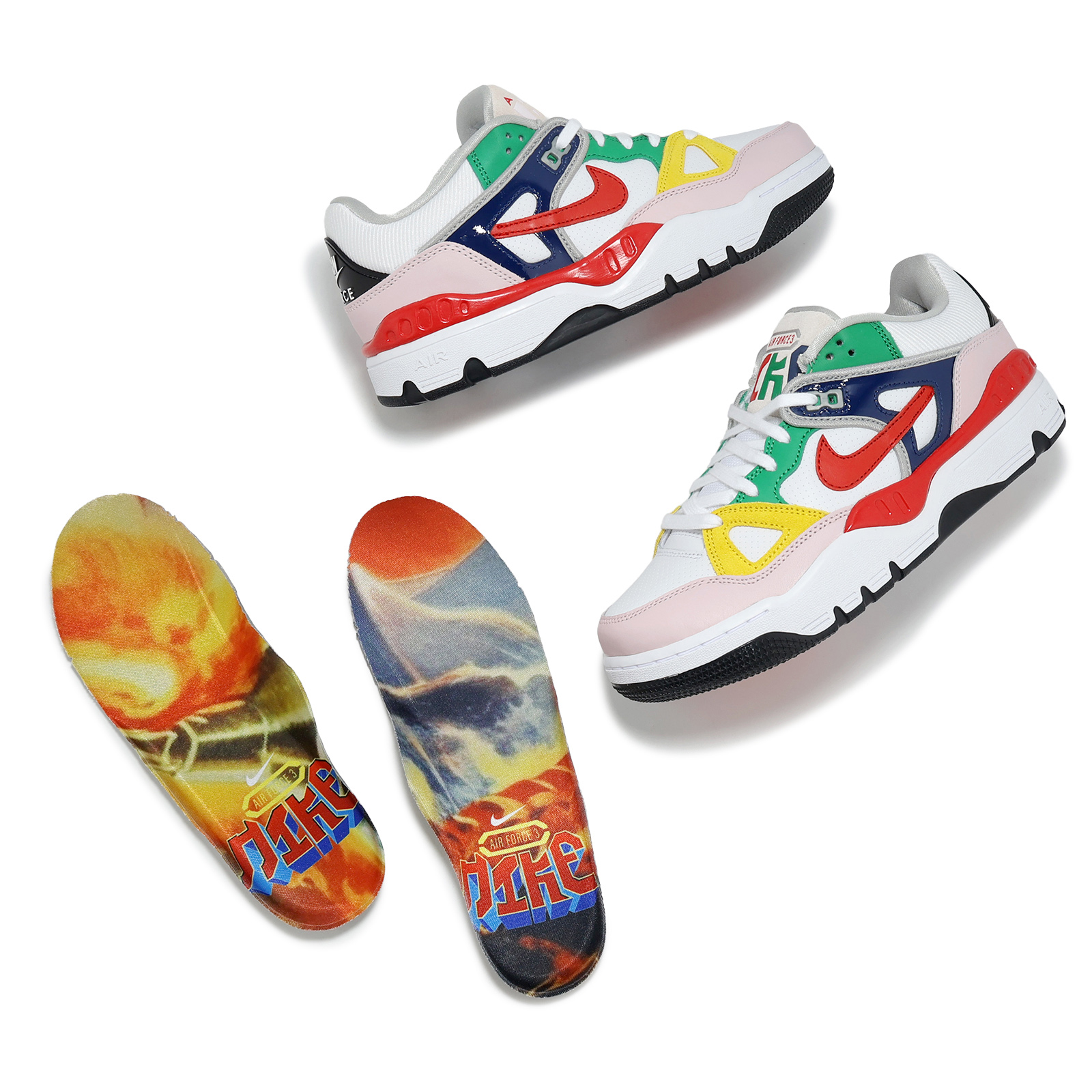 Nike x Nigo Air Force 3 Low SP Multi Otsumo Plaza Japan Men Unisex