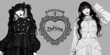 DimMoire【ディムモアール】Gothic学園ブラウス/White×Black