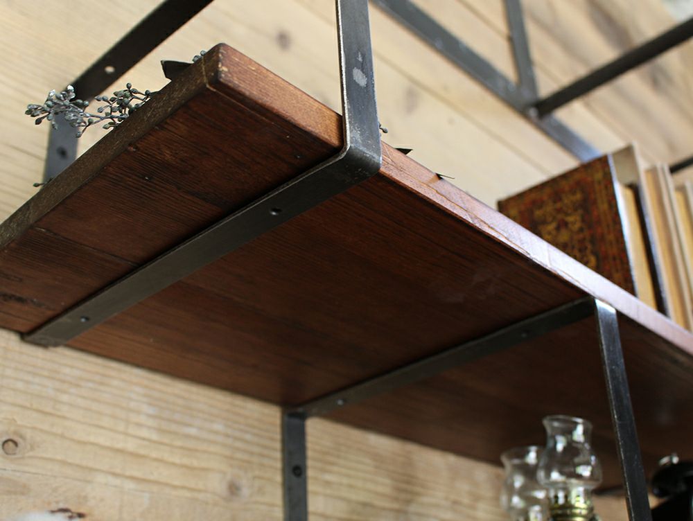 アイアン ウォールシェルフサポート L | 家具・インテリア a.depeche