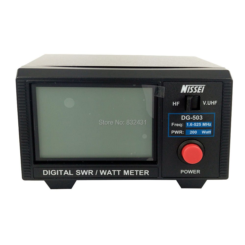 DG-503 Nissei LCD Digital SWR Watt Wave Ratio Meter 1.6-60MHz /125