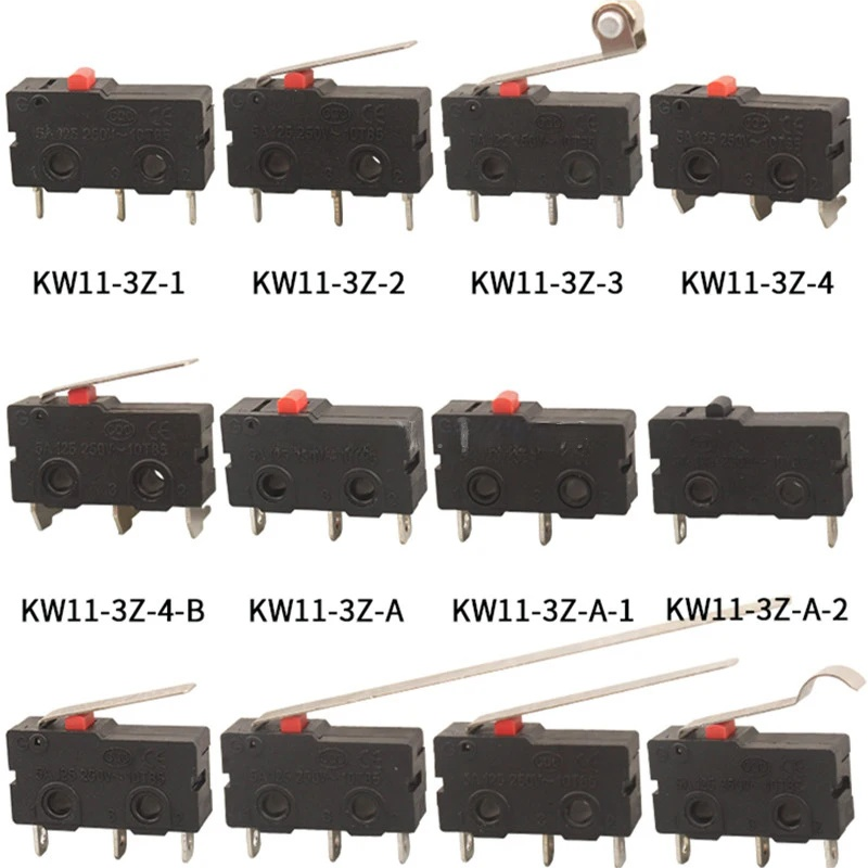 10 PCS KW11-3Z-B-1 Micro Switch 2/3Pin NO/NC Mini Limit Switch 5A