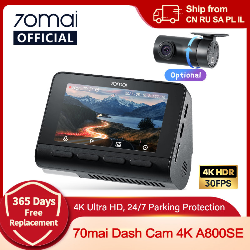 70mai 4K Dash Cam A800SE Upgraded Version of 70mai A800S Voice