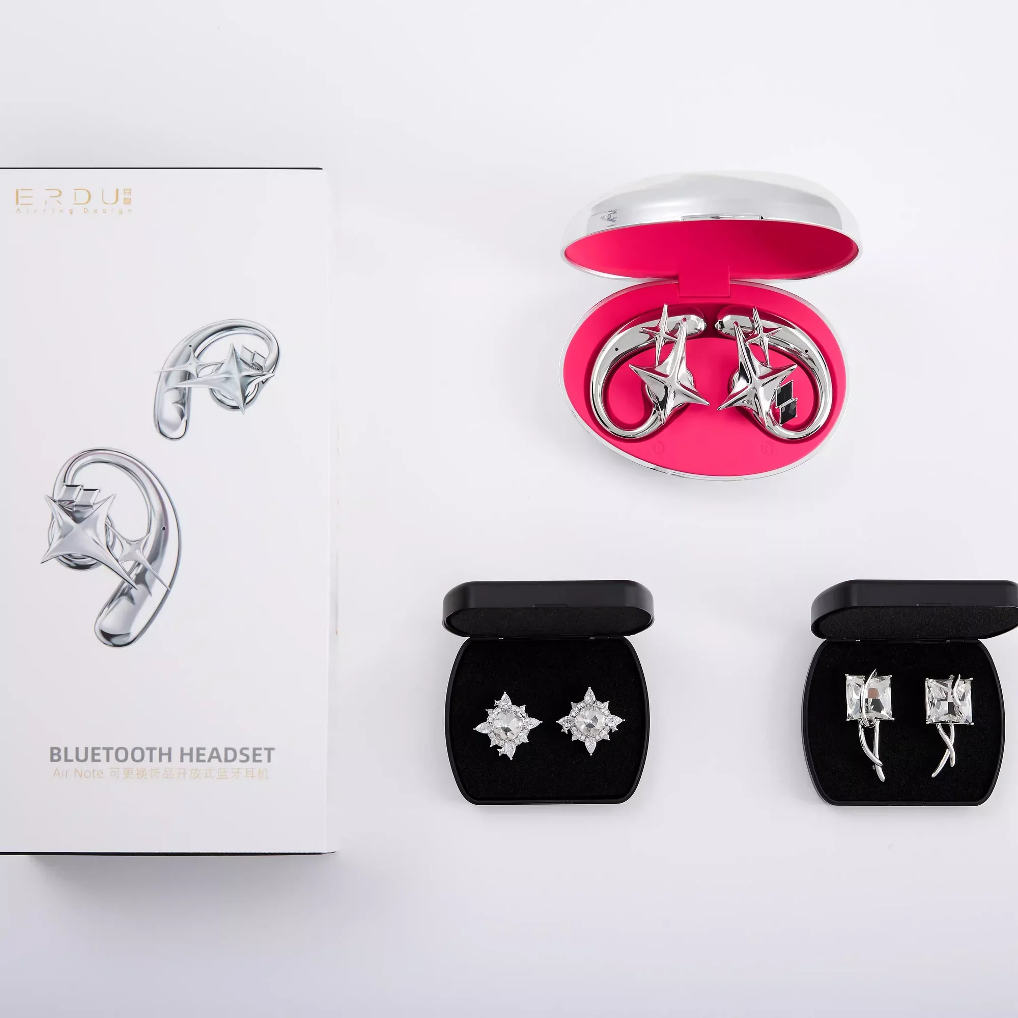 Erdu 美しいエレガントなフックイヤホン Bluetooth ワイヤレスイヤホン