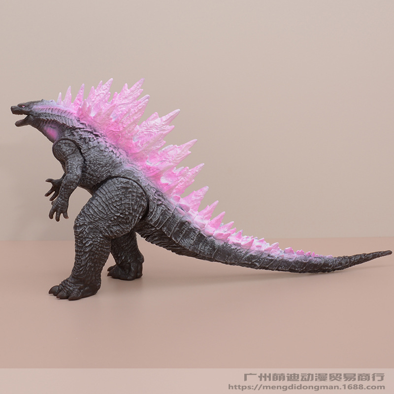 ゴジラの進化ピンクのゴジラのアクションフィギュア、鋳鉄、モデルの
