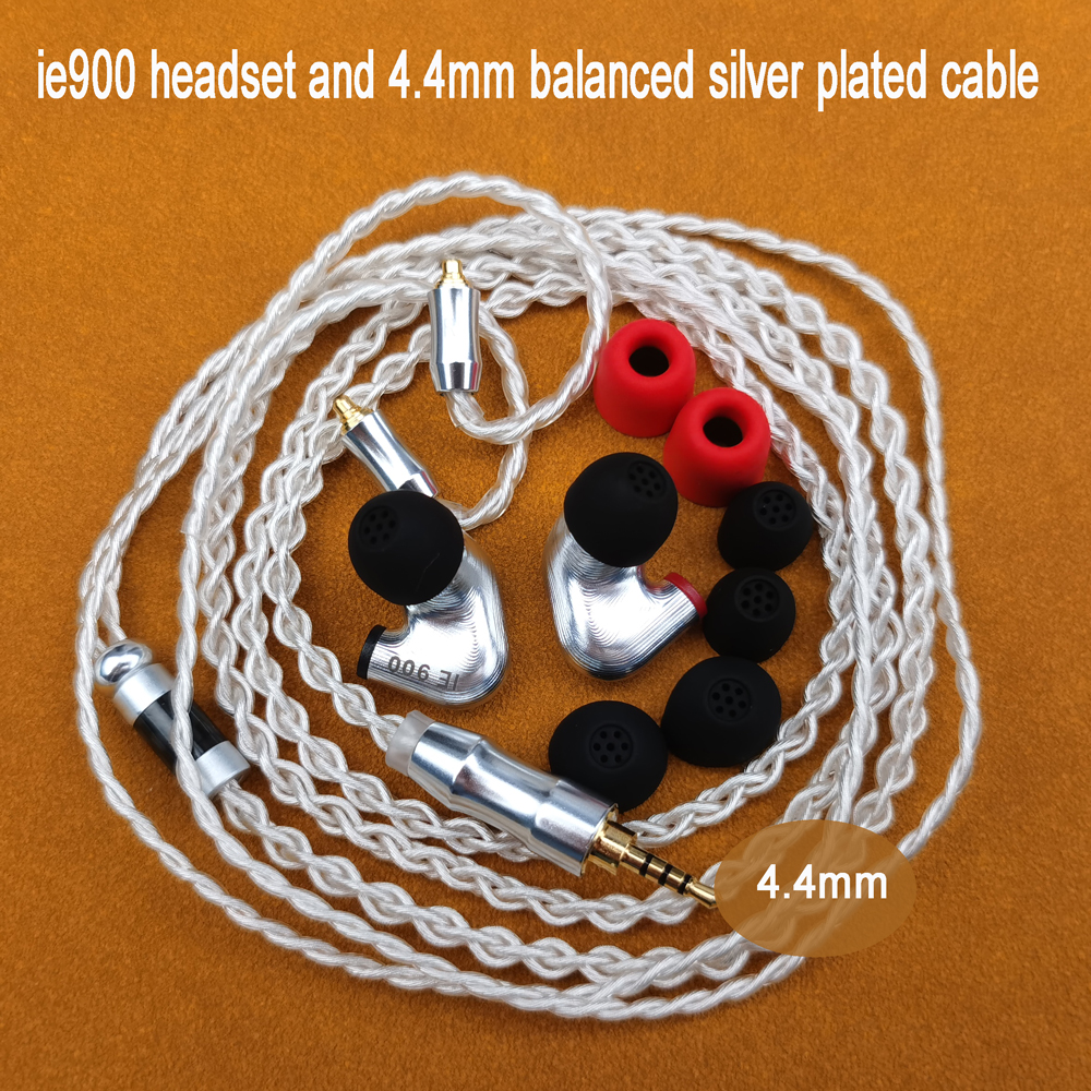 Diy ie900-ハイファイインイヤーヘッドセット,高解像度,3.5/2.5/4.4mm