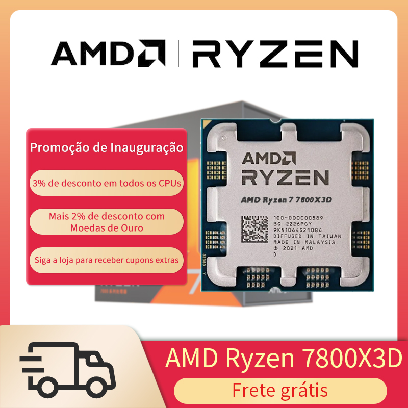 AMD RYZEN 7 7800X3D Brand New CPU Gaming Processor AMD R7 7800X3D