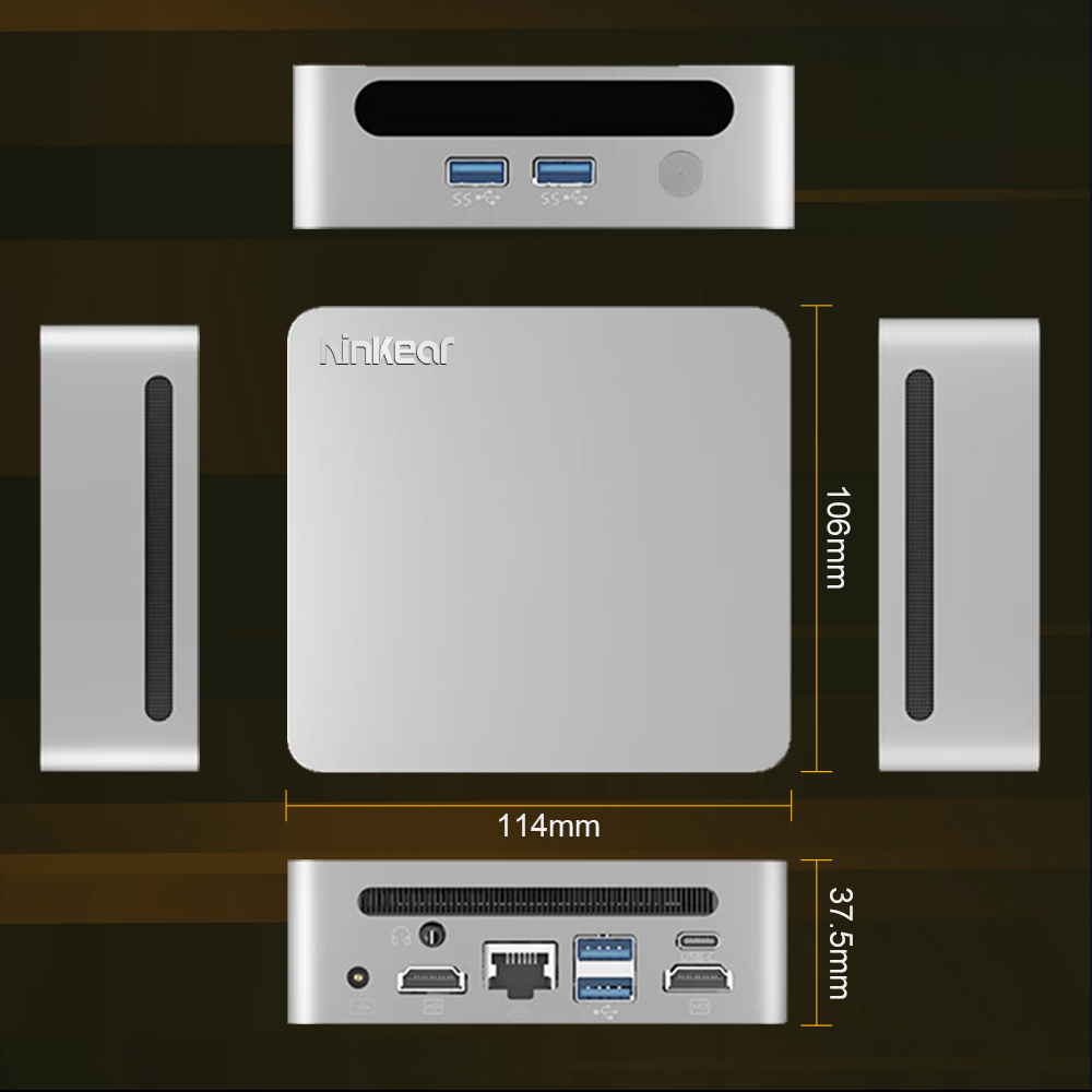 Ninkear N4 MINI PC AMD Ryzen™ 5 4600H Up to 4.2 GHz 16GB DDR4