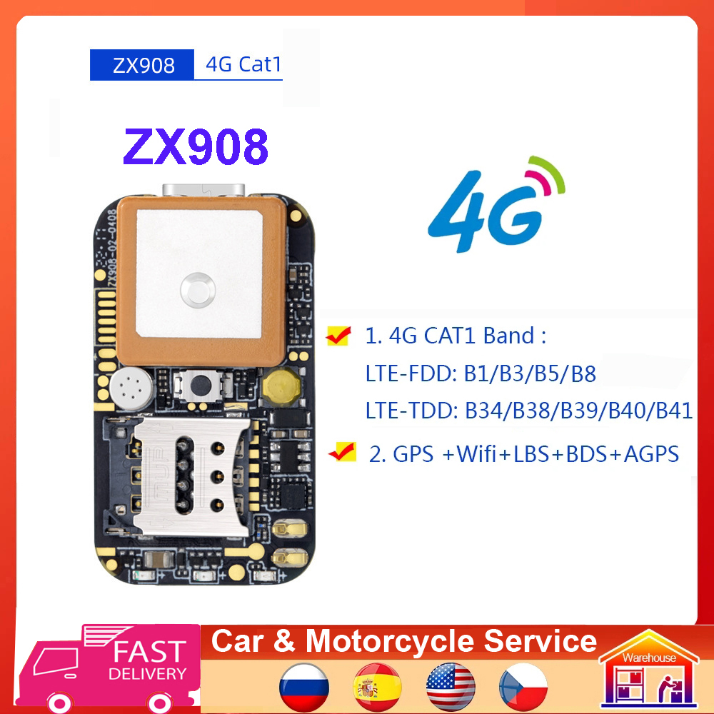 Mini GPS Tracker ZX908 4G Chip Module LTE CAT-1 Tracking PCBA GPS