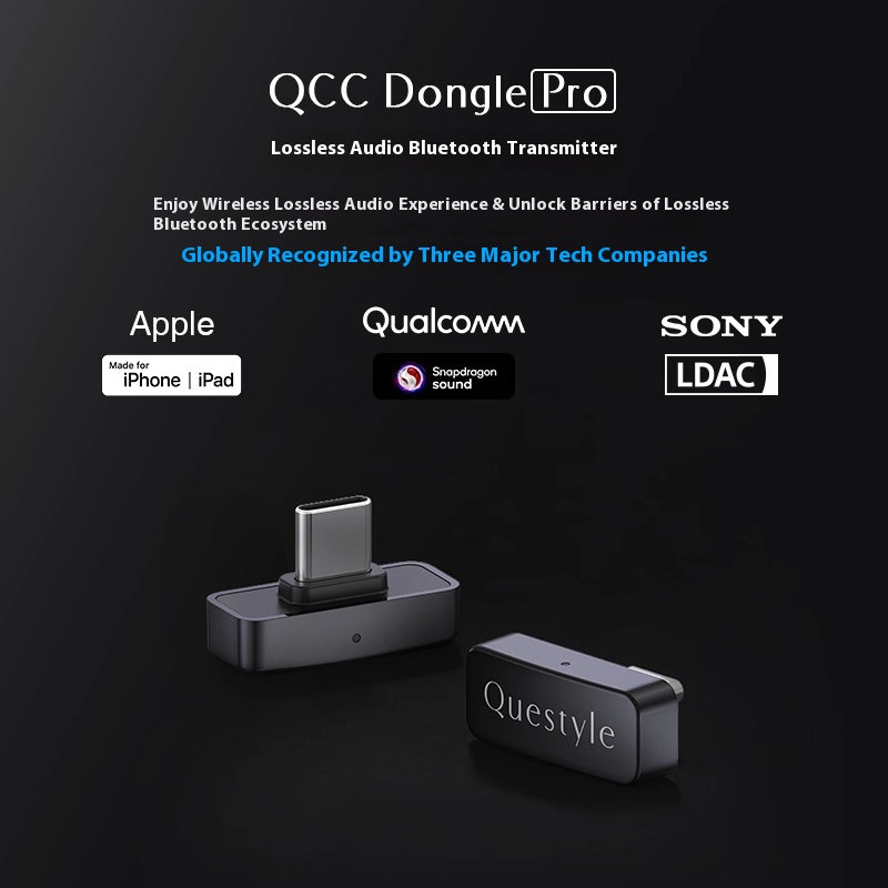 Questyle QCC Dongle Pro LDAC Lossless Bluetooth 5.4 Transmitter