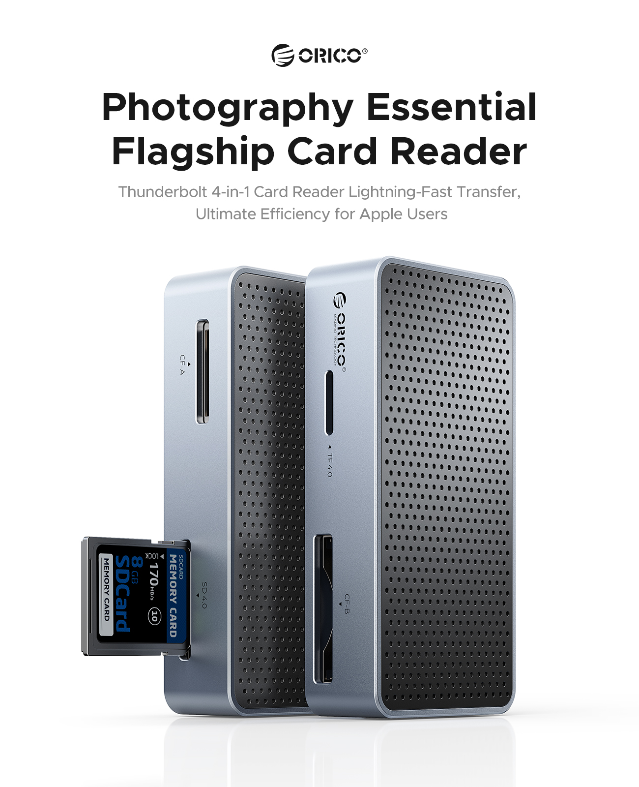 ORICO オールインワンカードリーダー 40 ギガバイト高速サポート CFA/B
