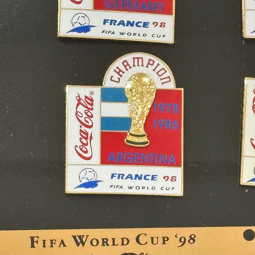 1998年 FIFA フランスワールドカップ コカ・コーラ ピンバッジ全6種