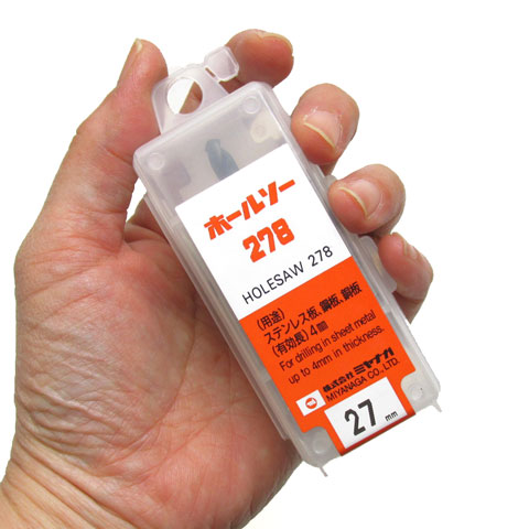 ミヤナガ 超硬ホールソー278 刃先径27mm 278027 | あかばね金物.オンライン