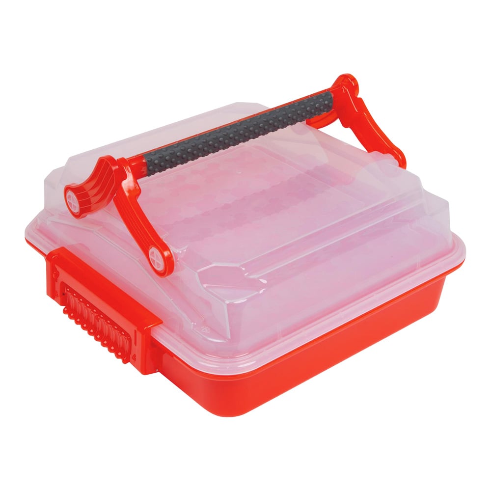 4-6668-02 サンプル運搬ボックス（Duraporter®）レッド 120927 【AXEL