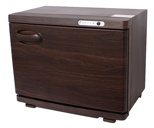 65-6899-17 タオルウォーマー 約18L（おしぼり約75本）木目ダーク