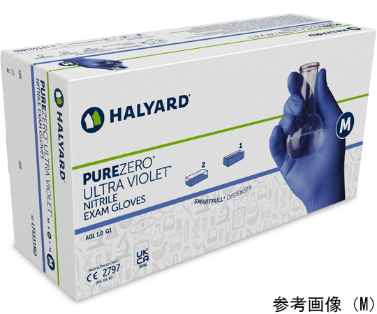 67-3146-24 ピュアゼロ ウルトラバイオレット ニトリルグローブ S 250