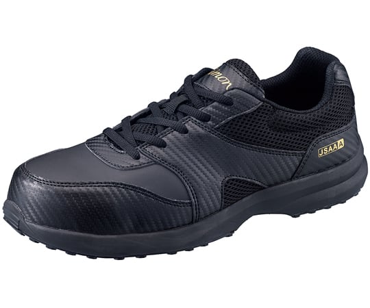 68-4128-64 JSAA安全靴 プロスニーカー黒 22.5cm KN111ﾌﾞﾗｯｸ 225