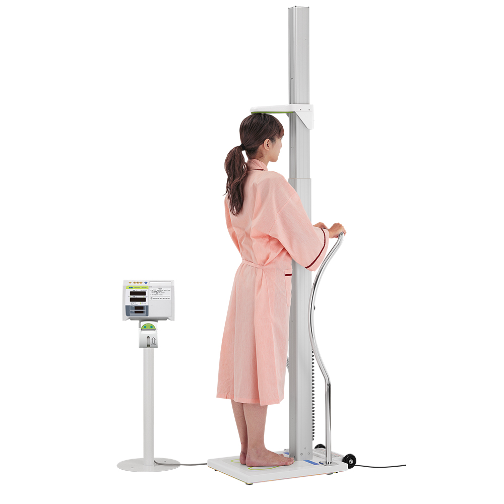 68-5810-81 手すり付 全自動身長体重計 AD6228A-R 【AXEL】 アズワン