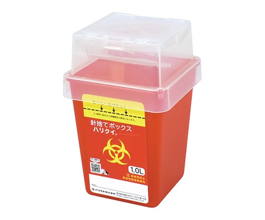 取扱を終了した商品です］7-7394-01 針捨てボックス ハリクイ 1L容器