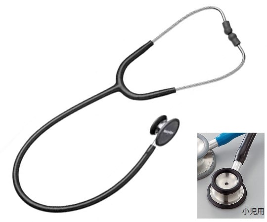 0-6798-01 プロフェショナル聴診器 成人用 ブラック 5079-135 【AXEL