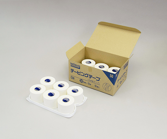 0-8029-05 テーピングテープ［非伸縮］ 12巻入 C-50 【AXEL】 アズワン