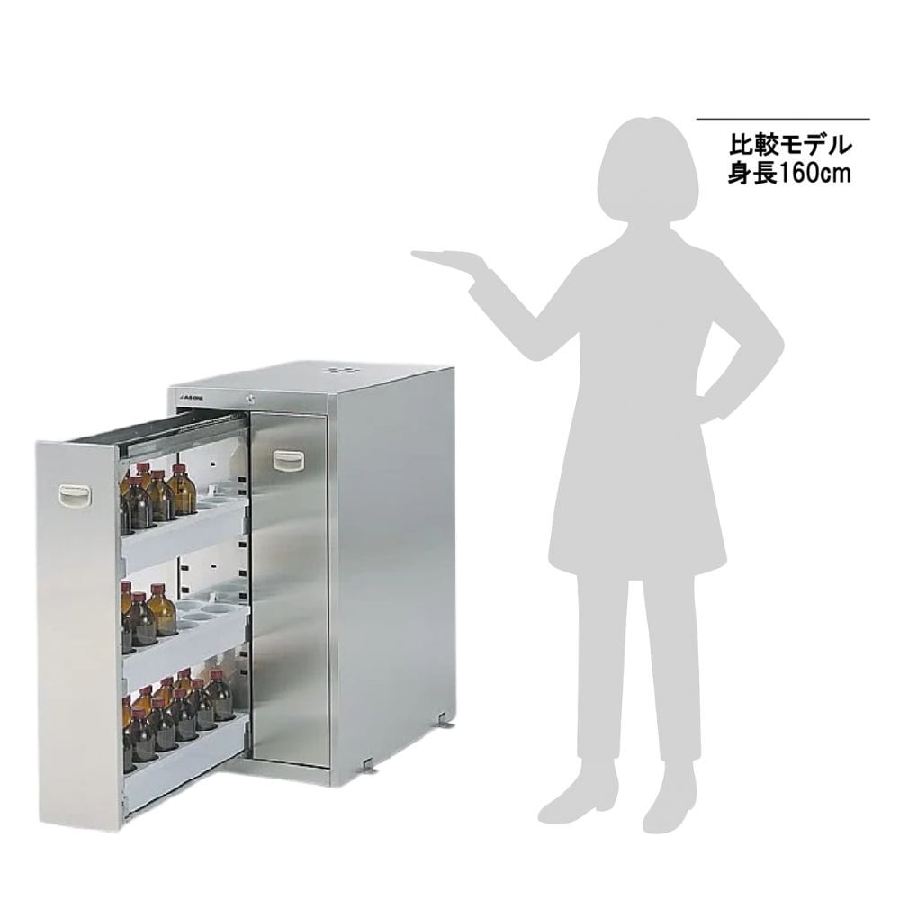 3-4462-21 耐震ステンレス薬品庫(SUS430) SS-945S4 【AXEL】 アズワン