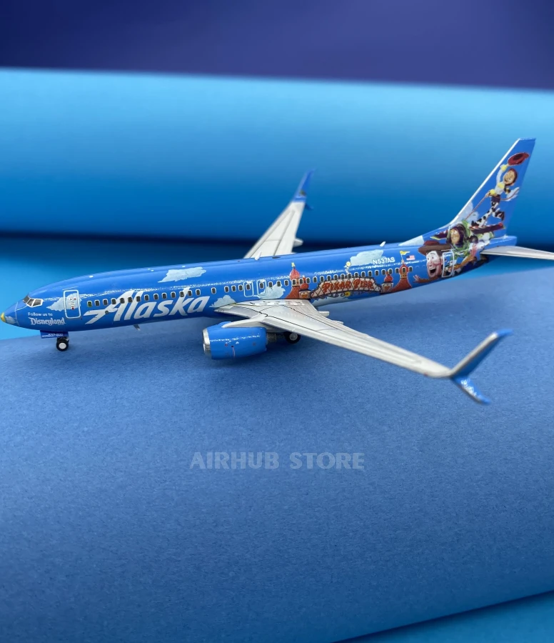 ➀ 1/200 アラスカ航空 B737-800 N537AS トイストーリー塗装 シアトル