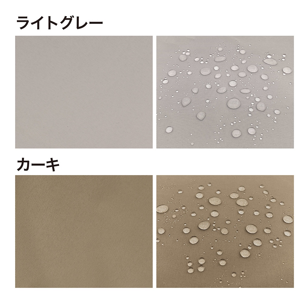 雨よけシェード W 1.8×3m ライトグレー /A(ライトグレー): シェード