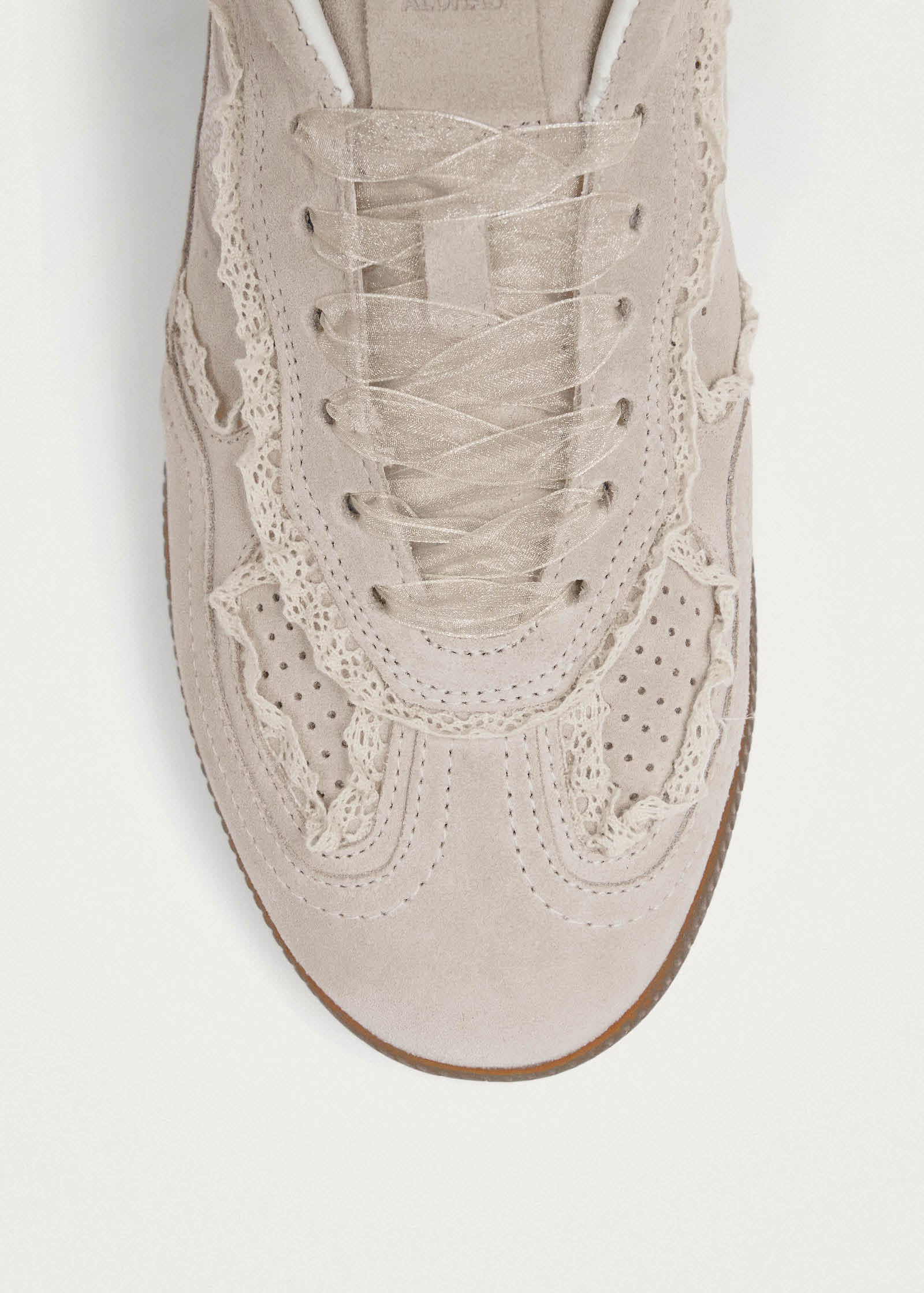 Tb.490 Mule Crochet Cream Leather Sneakers | ALOHAS
