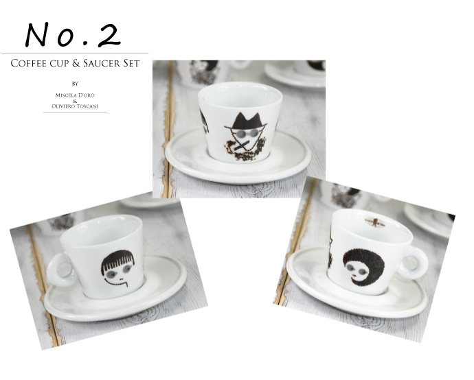 コーヒーカップ & ソーサ6種6脚セット オリビエーロ・トスカーニ