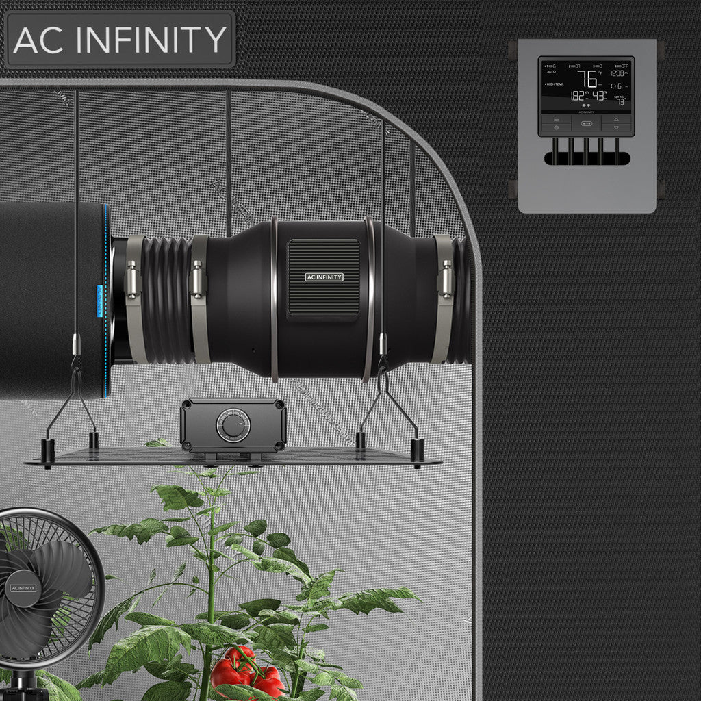 AC INFINITY INLINE DUCT FAN SYSTEM / 6-INCH /温湿表示付きマスター