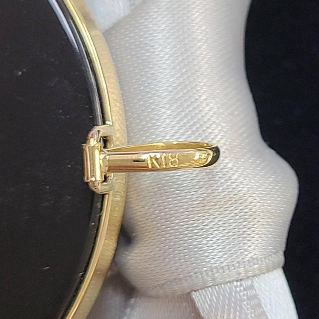 2WAY カメオ K18 YG イエローゴールド 18金 天然 アゲート ブローチ