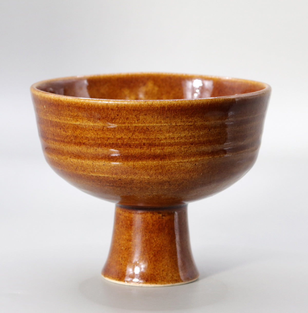 萬古焼？ 外側鉄釉 盃 酒器 ぐい呑み 古道具 アンティーク 13344.jpg