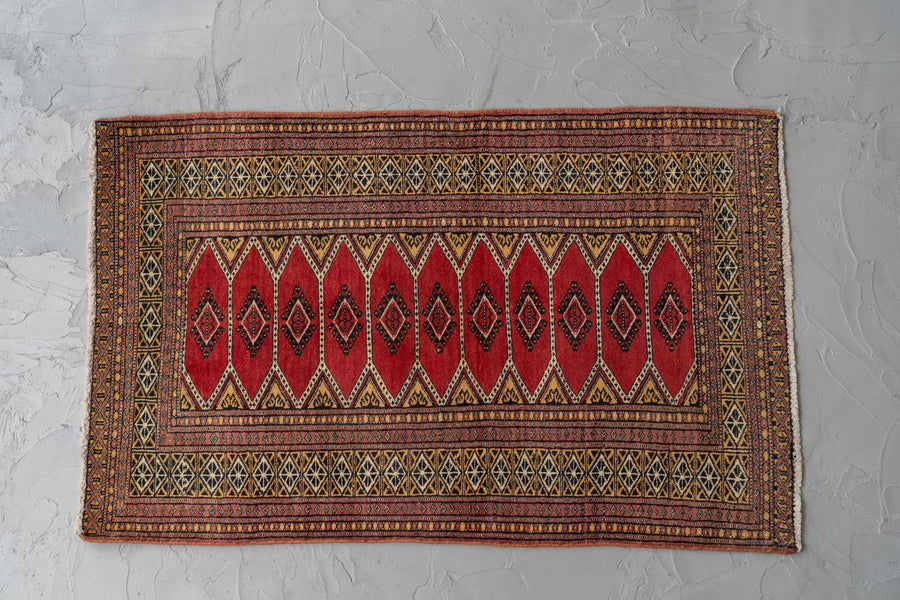 パキスタン産 1980年代 手織り絨毯】パキスタンラグ-ヴィンテージラグ