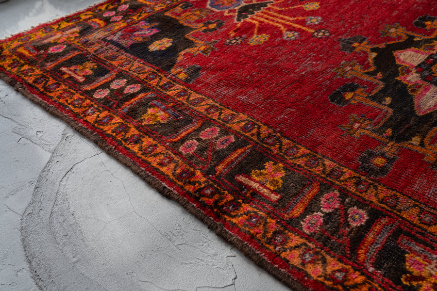 イラン産 1980年代 ヴィンテージラグ】ペルシャ絨毯 ヴィンテージラグ