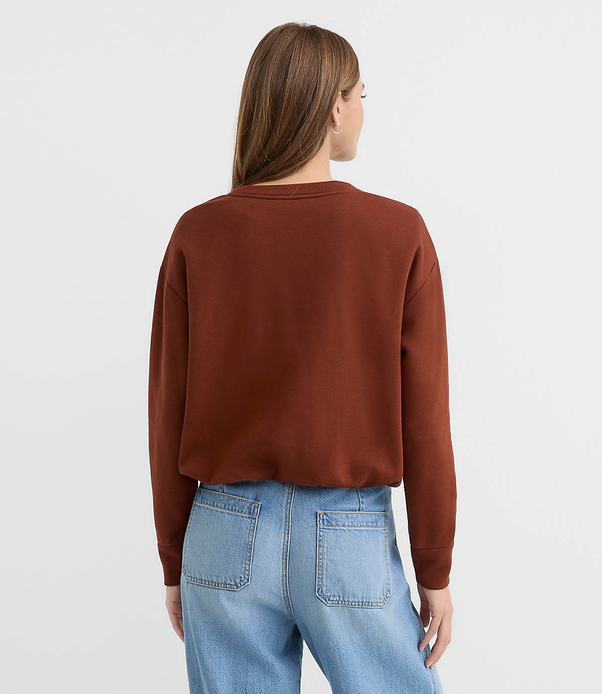 Love Embroidered Bubble Sweatshirt