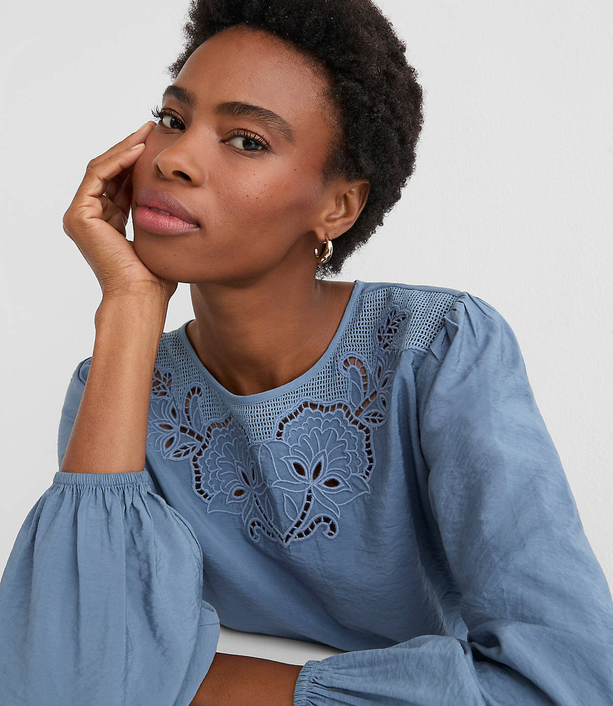 Floral Embroidered Blouse