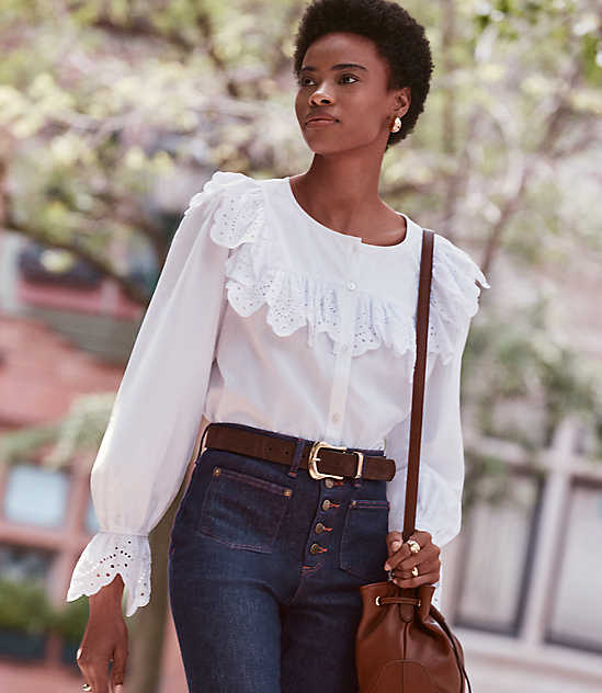 Ruffle Blouses for Women | Loft