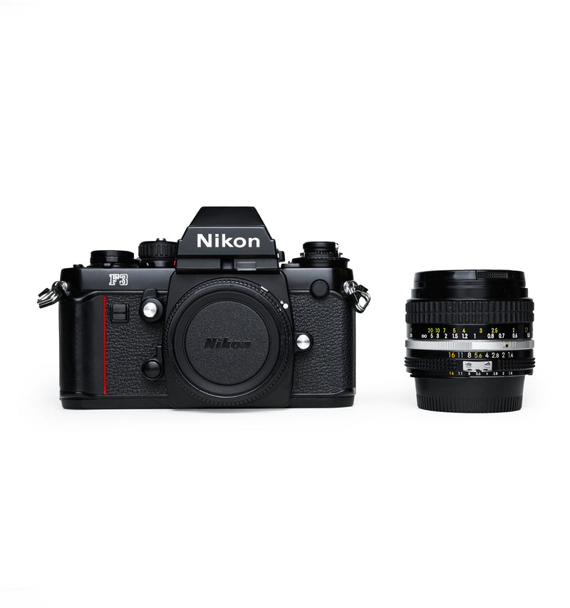 Nikon F3 35mm SLR Film Camera with Nikon Nikkor 50mm F1.4 Lens
