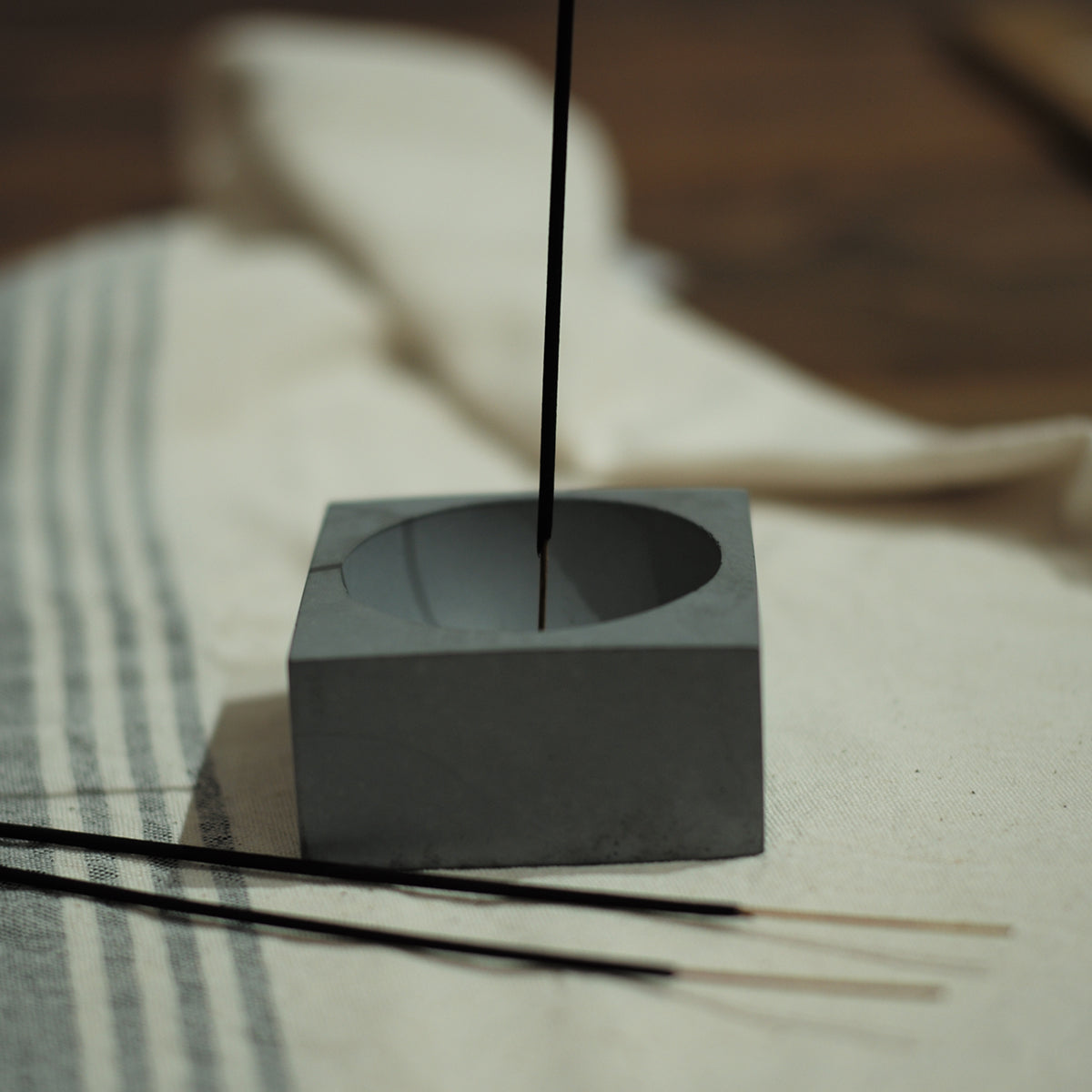Concrete Incense Burner - Square – And Studio