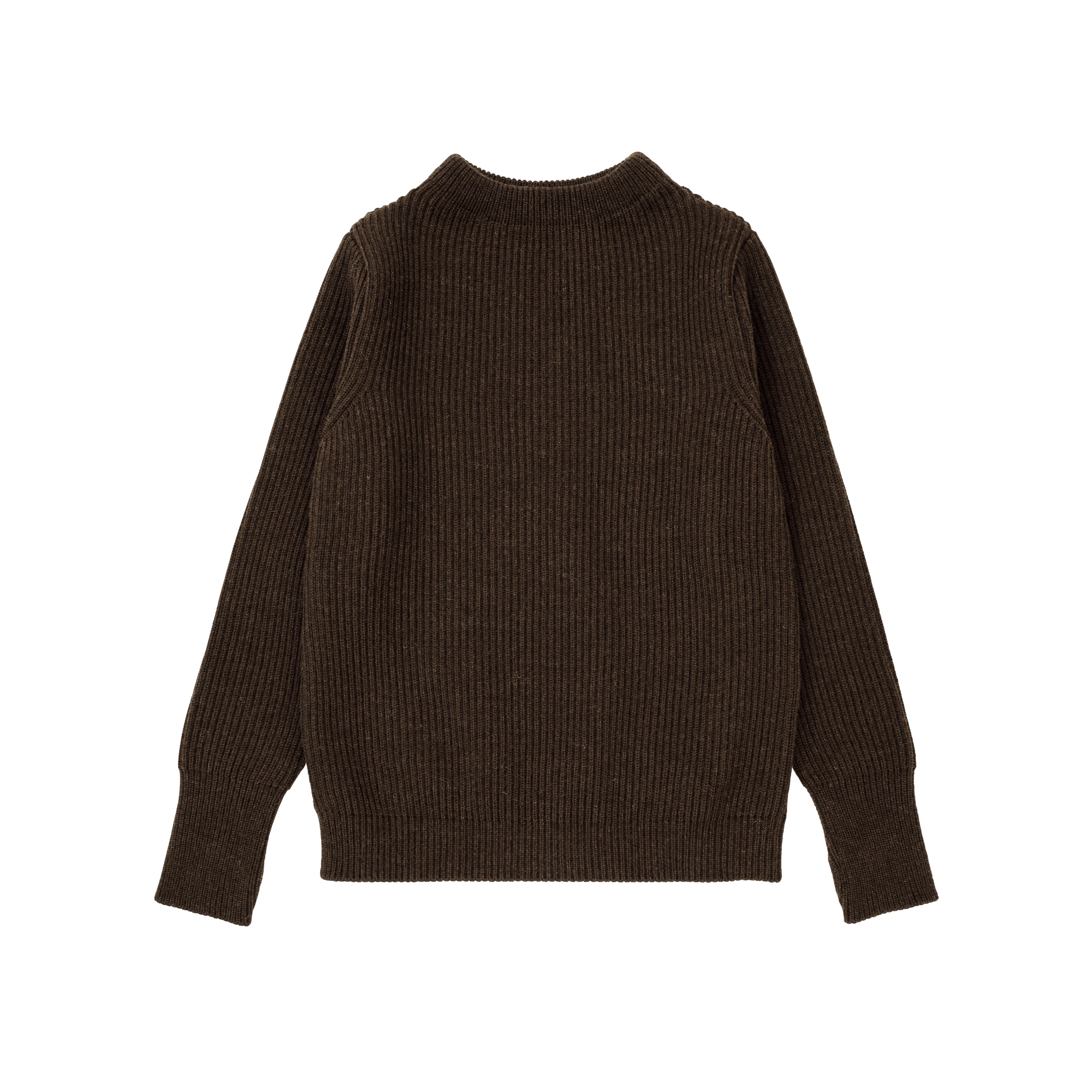 Navy Crewneck Natural Brown