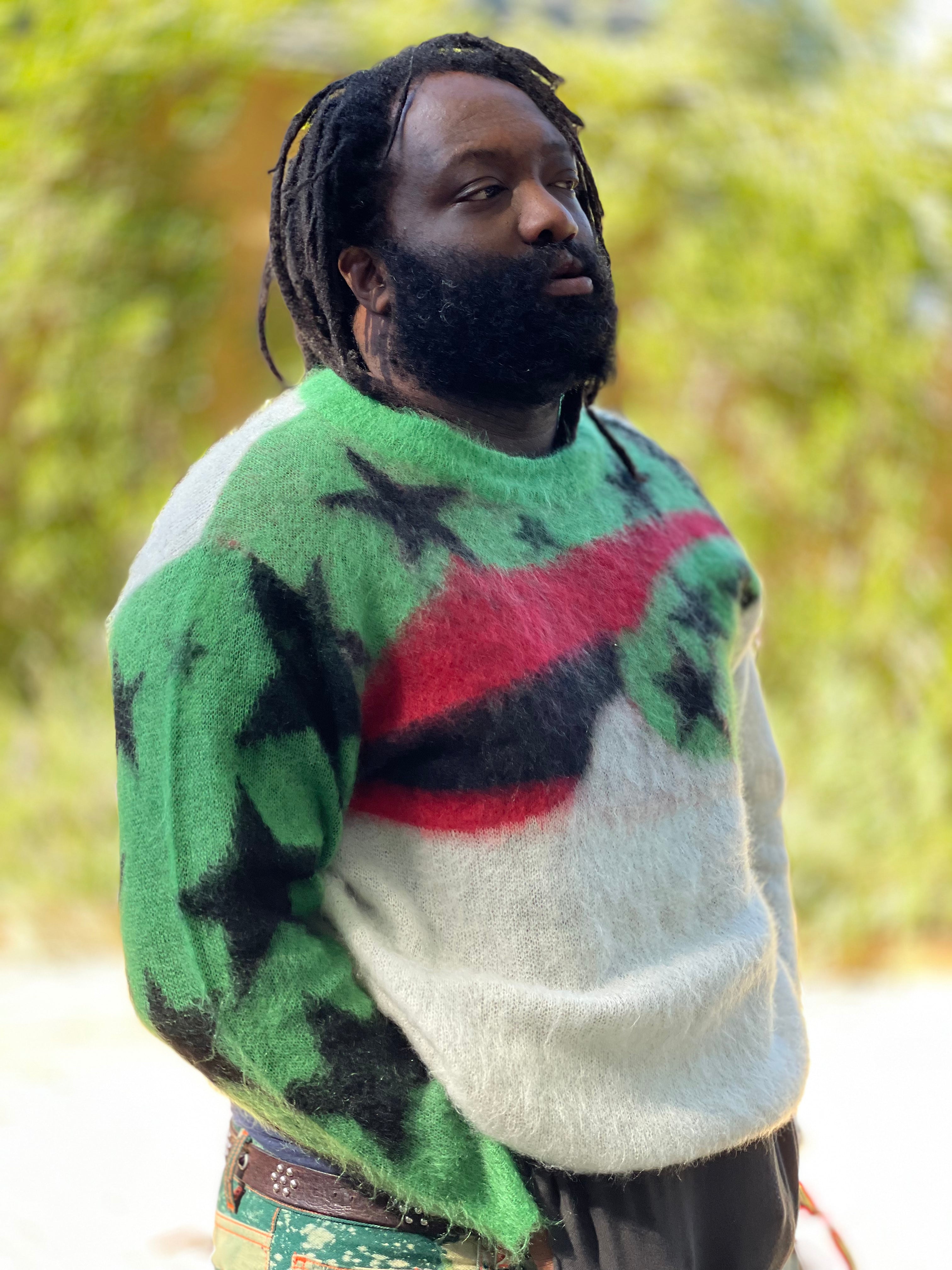 SAINT MICHAEL x DENIM TEARS MOHAIR KNIT SWEATER ' AF