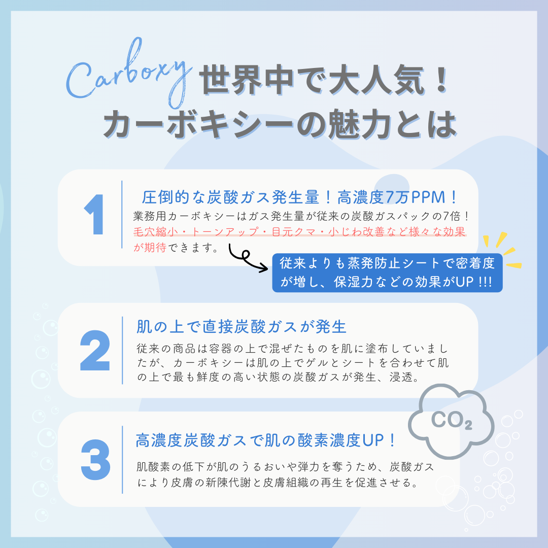 RIBESKIN】カーボキシー炭酸パック（5回分）