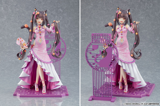 ネコぱら」水無月家の双子ネコ、ショコラとバニラが中華ロリータ姿で