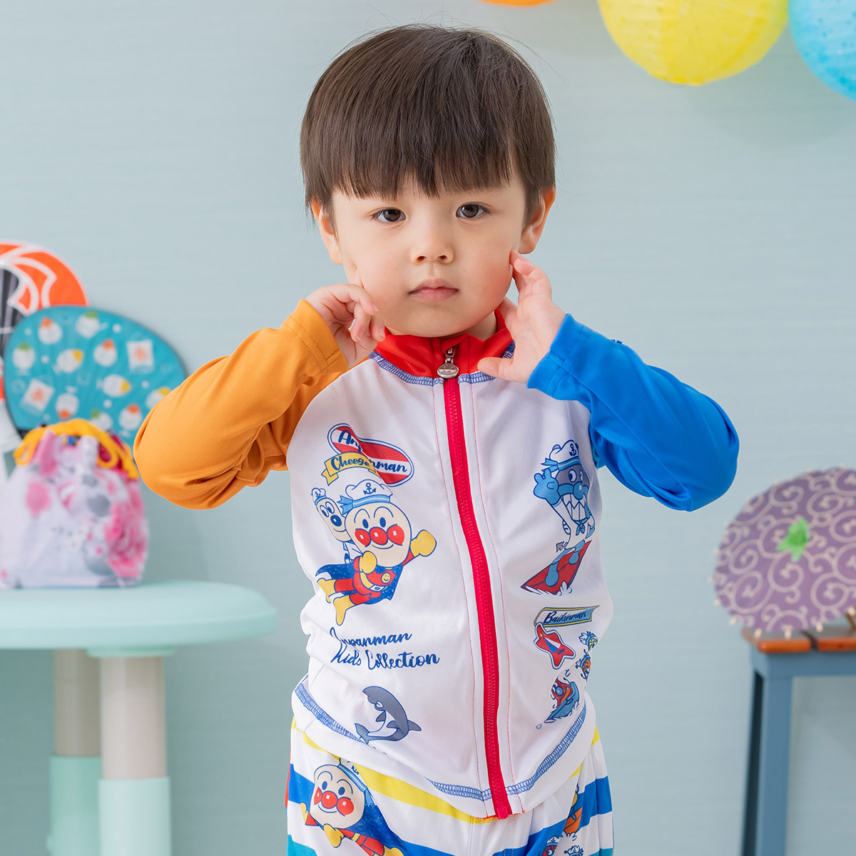 マリン柄ラッシュガード ｜アイテム｜アンパンマンキッズコレクション