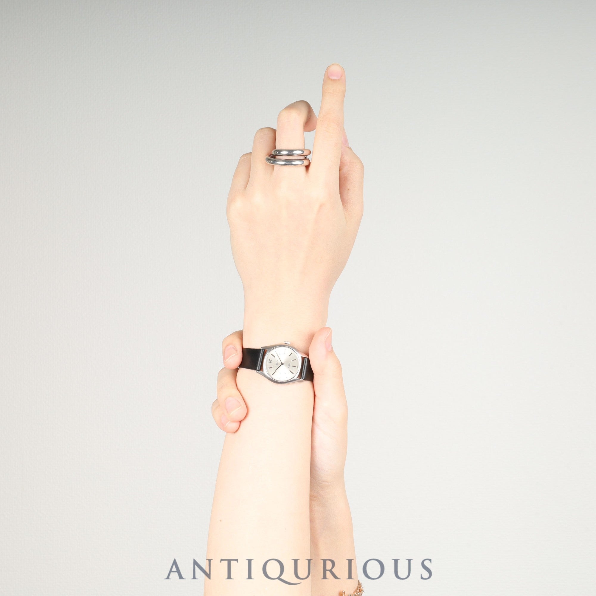 ロレックス チェリーニ 3800 手巻き Cal.1600 750 純正革ベルト 純正