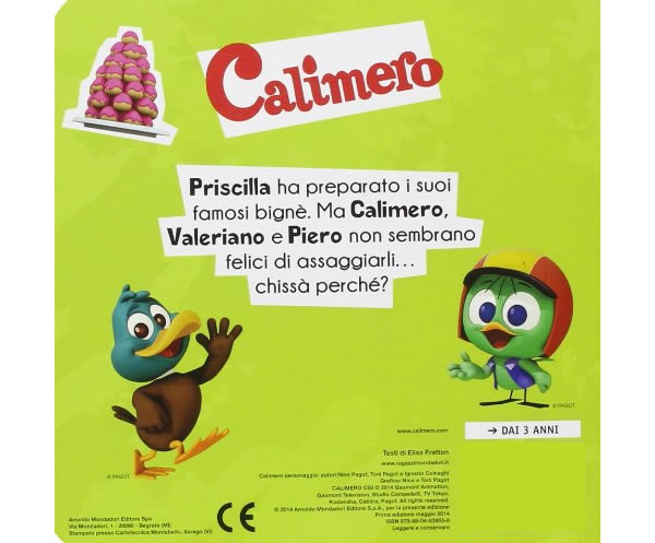 イタリア語で絵本、カリメロを読む I bignè di Priscilla. Calimero